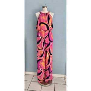 NWT Trina Turk Multicolored Abstract Jumpsuit, Sexy, Medium